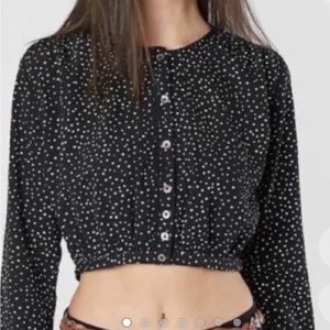 Amuse Society Isn’t She Charming Crop Blouse